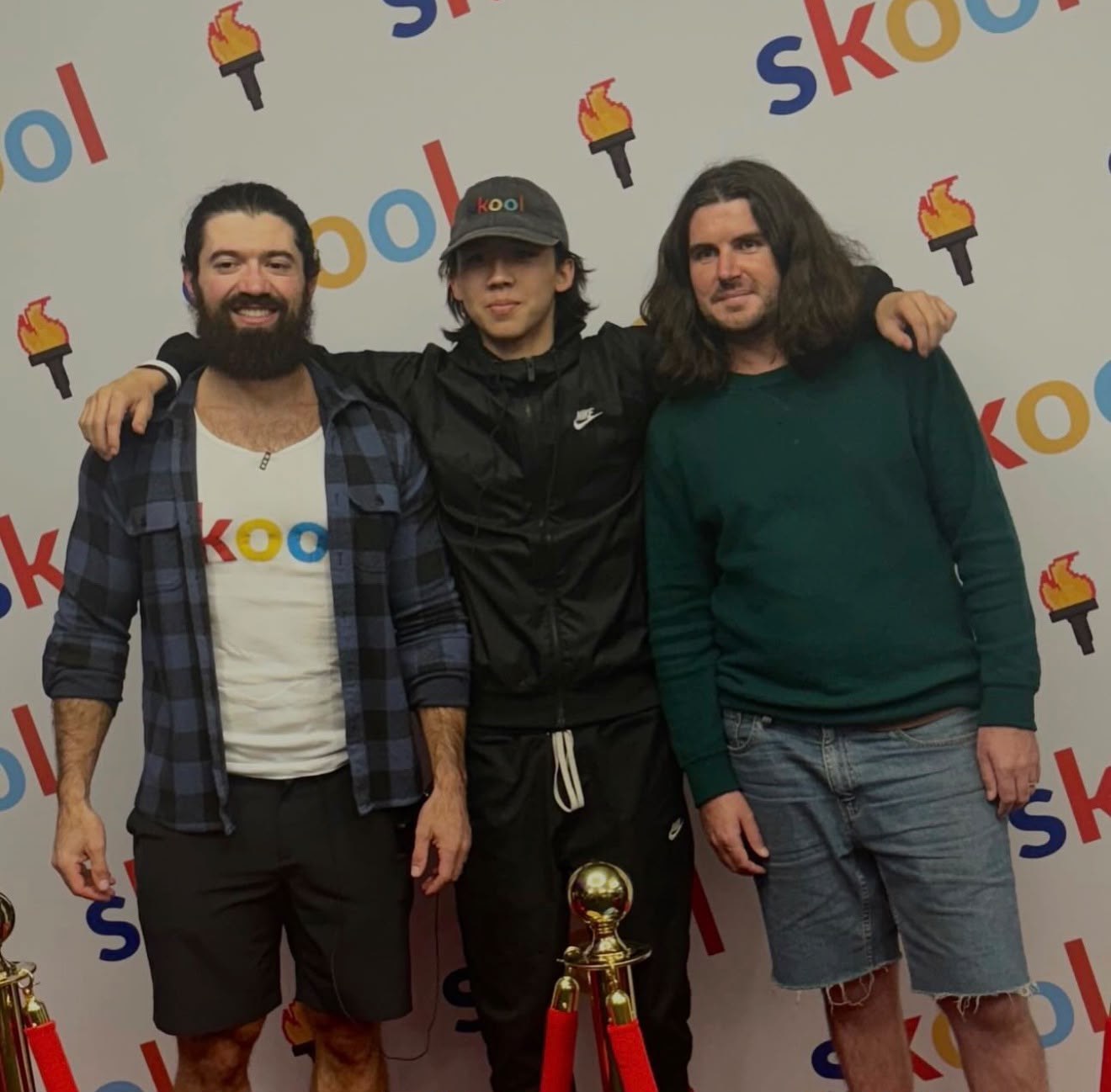 Javan with Alex Hormozi at the Skool Games in Las Vegas