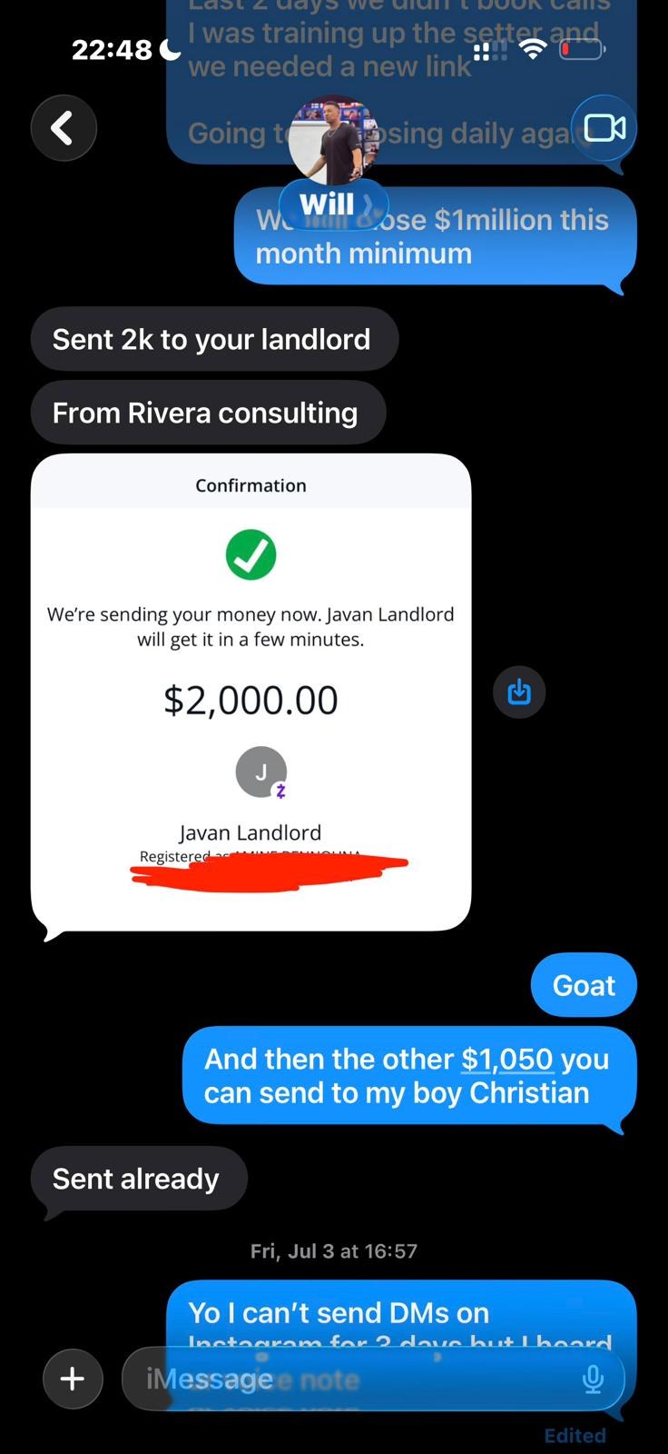 Member win screenshot from the community